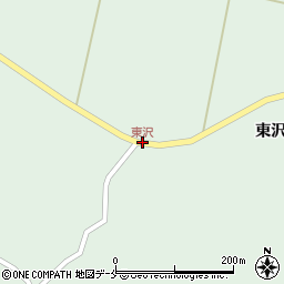 東沢周辺の地図