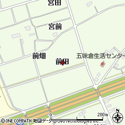 宮城県東松島市大曲前田周辺の地図