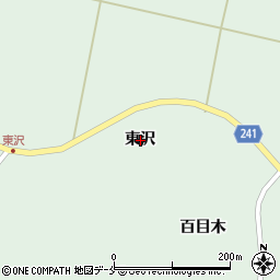 宮城県黒川郡大郷町山崎東沢周辺の地図