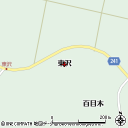 宮城県大郷町（黒川郡）山崎（東沢）周辺の地図