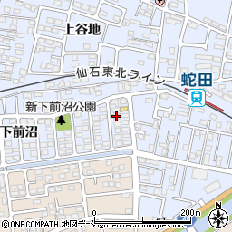 宮城県石巻市蛇田新下前沼54-16周辺の地図