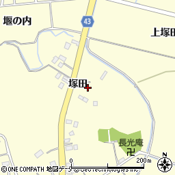 宮城県東松島市小松（上塚田）周辺の地図