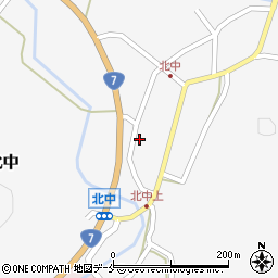新潟県村上市北中779-2周辺の地図