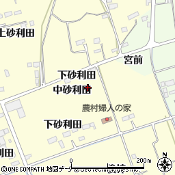 宮城県東松島市小松中砂利田周辺の地図