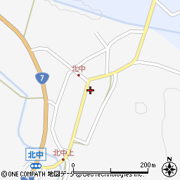 新潟県村上市北中834周辺の地図