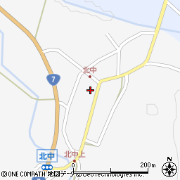 新潟県村上市北中801周辺の地図