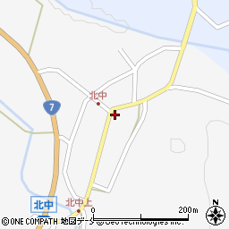 新潟県村上市北中833周辺の地図