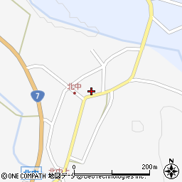 新潟県村上市北中809周辺の地図