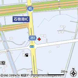 セブンイレブン石巻港インター店周辺の地図