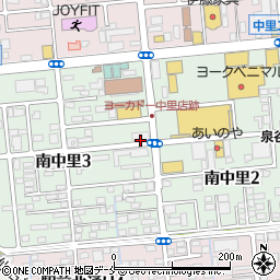 宮城県石巻市南中里周辺の地図