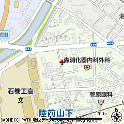 宮城県石巻市新橋周辺の地図