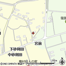 宮城県東松島市小松上砂利田244周辺の地図