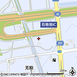 宮城県東松島市赤井南三周辺の地図