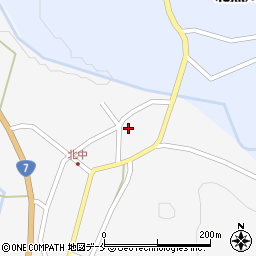 新潟県村上市北中993周辺の地図