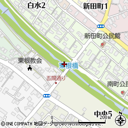 東根橋周辺の地図