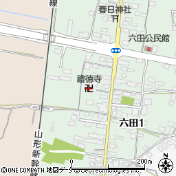 礼徳寺周辺の地図