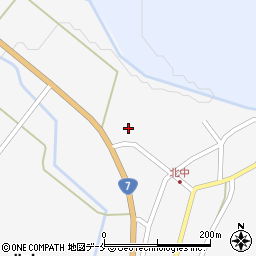 新潟県村上市北中656周辺の地図