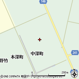 宮城県黒川郡大郷町山崎中深町周辺の地図