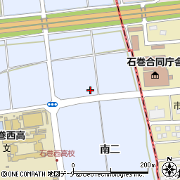 宮城県東松島市赤井新南周辺の地図