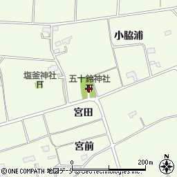 宮城県東松島市大曲小脇浦83-1周辺の地図