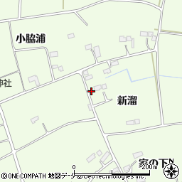 宮城県東松島市大曲新溜周辺の地図