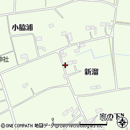 宮城県東松島市大曲（新溜）周辺の地図