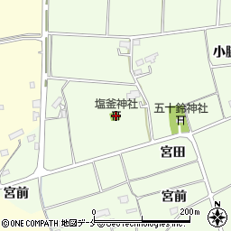 塩釜神社周辺の地図