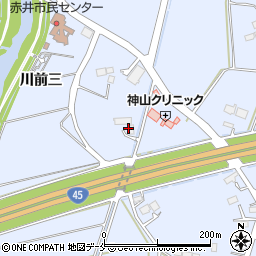宮城県東松島市赤井川前五番周辺の地図