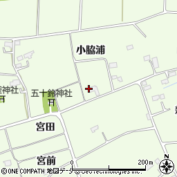 宮城県東松島市大曲宮田周辺の地図