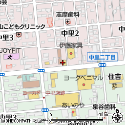 ガスト石巻店周辺の地図