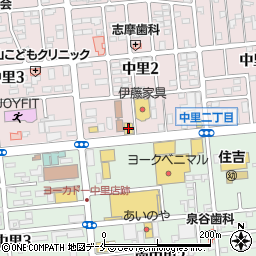 ガスト石巻店周辺の地図