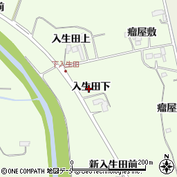 宮城県黒川郡大和町吉田入生田下周辺の地図
