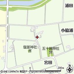 宮城県東松島市大曲小脇浦71周辺の地図