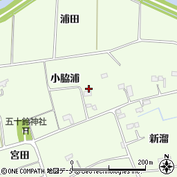 宮城県東松島市大曲小脇浦56-3周辺の地図