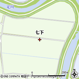 宮城県東松島市大曲七下周辺の地図