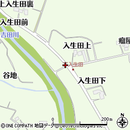 宮城県黒川郡大和町吉田新入生田周辺の地図