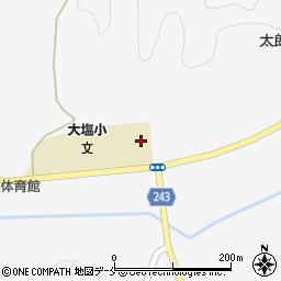 宮城県東松島市大塩中沢下周辺の地図