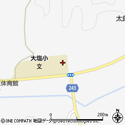 宮城県東松島市大塩（中沢下）周辺の地図