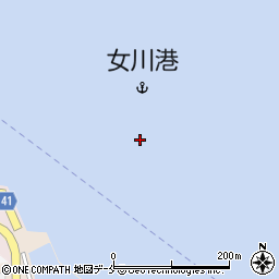 女川港周辺の地図