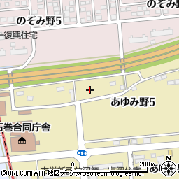 宮城県石巻市蛇田西沼田周辺の地図