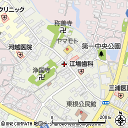 山形県東根市本町周辺の地図