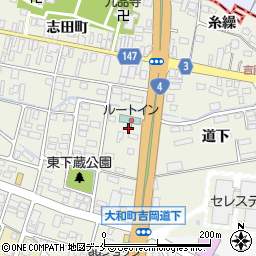 ホテルルートイン仙台大和インター第１駐車場周辺の地図