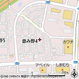 宮城県石巻市恵み野4丁目5周辺の地図