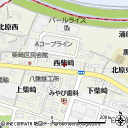 宮城県黒川郡大和町吉岡西柴崎周辺の地図