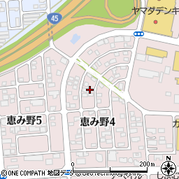 宮城県石巻市恵み野4丁目10周辺の地図