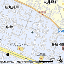 宮城県石巻市蛇田中埣55周辺の地図