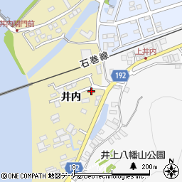 ファミリーマート石巻井内店周辺の地図