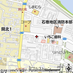 河北新報石巻専売所　小笠原新聞店・中里店周辺の地図