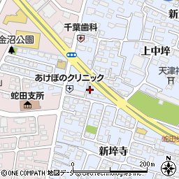 レッツ倶楽部蛇田バイパス周辺の地図