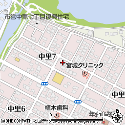 株式会社カネシン　中里営業所周辺の地図
